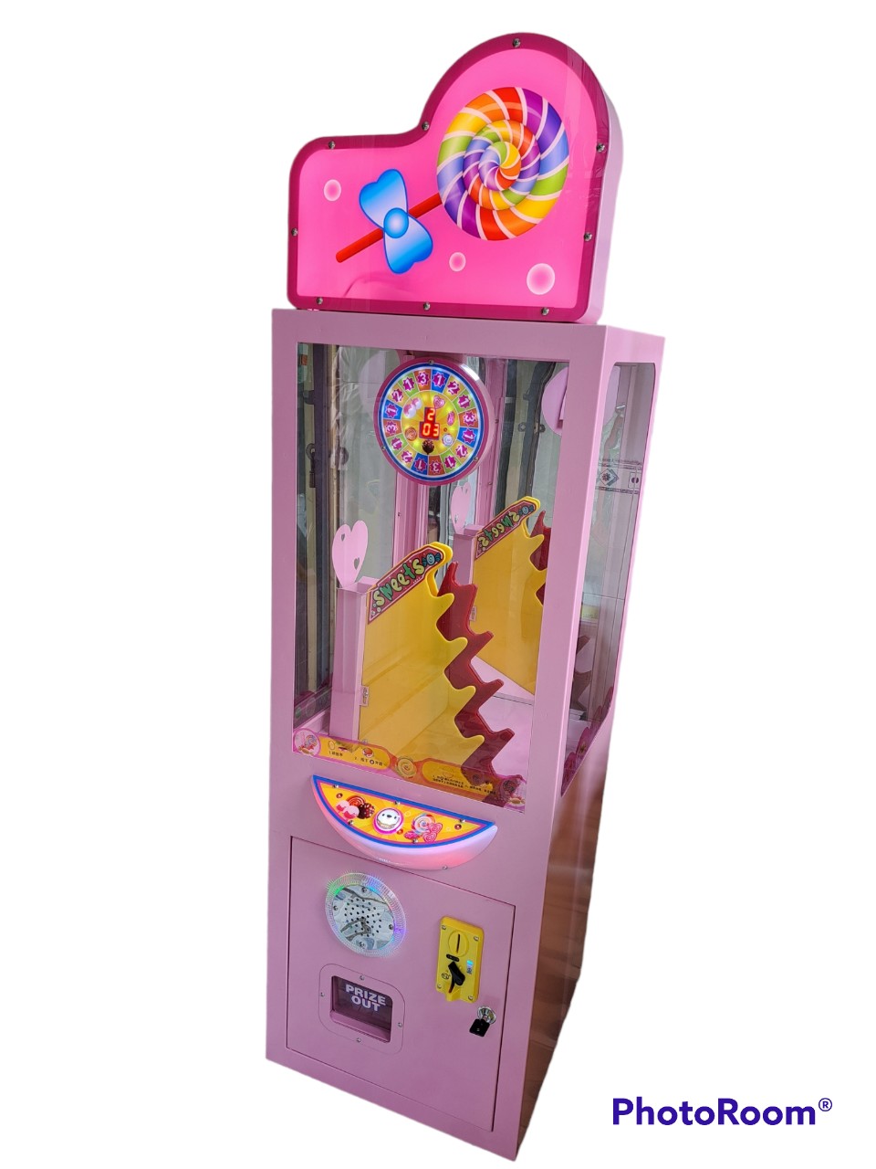 Máy game thùng siêu thị thưởng kẹo